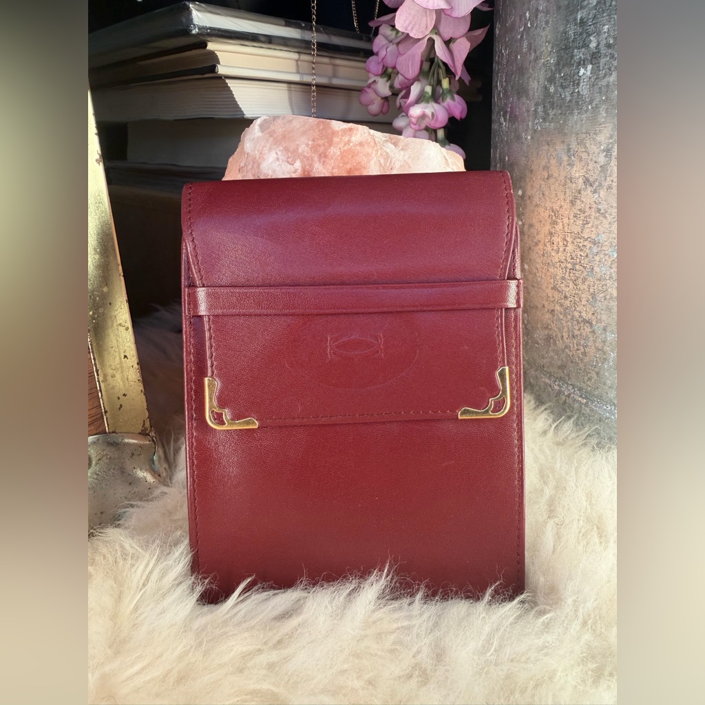 Vintage Cartier Passport Card Case Holder And Wallet Organizer
